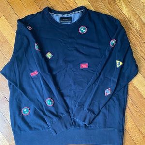 mens zara pullout with patches